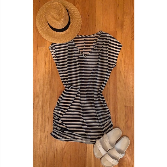 Anne Cole Other - Sheer Stripped Swim Coverup